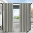thumbnail image 2 of DONGPAI Outdoor Curtains for Patio 52 x 84 Inch Waterproof Grommet Light Blocking Curtain, Light Gray, 2 Panels, 2 of 7