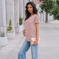 thumbnail image 3 of SUNBS Blouses for Women Short Sleeve Lace Tops Dressy Casual Tees, Sizes S-2XL, 3 of 7