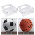 thumbnail image 1 of Happy date Acrylic Ball Stand Holder, Sports Ball Storage Display Rack for Basketball Football Volleyball Soccer Rugby Balls, 1 of 7
