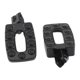 thumbnail image 2 of Estriberas de aluminio premium para motocicleta Yamaha Vmax 1200 (1 par) Trasero negro, 2 of 9