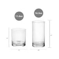 thumbnail image 5 of Mainstays Cooler Tennyson Glass Drinkware Set, Clear, 12 Pieces, 5 of 7