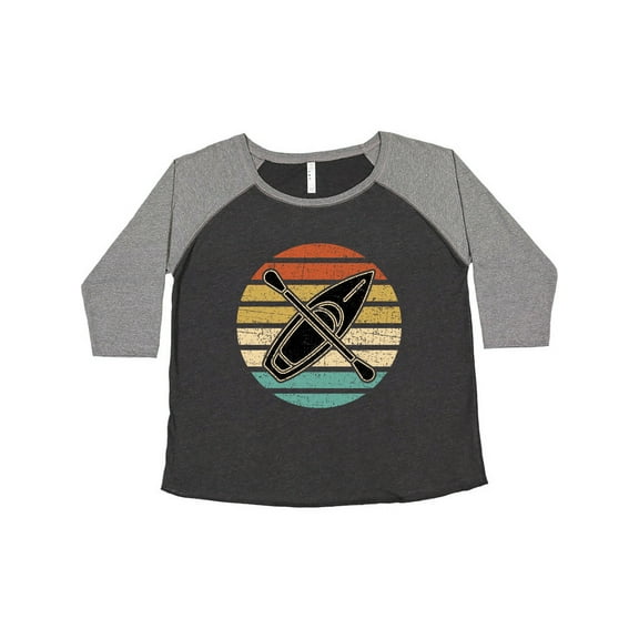 Inktastic Kayaking Retro Kayak Boating Women's Plus Size T-Shirt