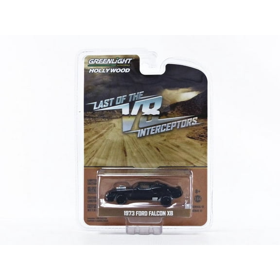 1973 Ford Falcon XB Black "Last of the V8 Interceptors" (1979) Movie "Hollywood Series" Release 17 1/64 Diecast Model Car by Greenlight