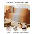 thumbnail image 4 of Dark Burnt Orange Ombre Couch Cover for 2 Cushion Couch, Modern Grey Gradient Farmhouse Art Washable Love Seat Sofa Covers Slipcover, Throw Sofa Covers for Pets, Furniture Protector 71"x102", 4 of 9