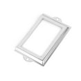 thumbnail image 3 of Unique Bargains Metal 105mm x 60mm Name Card File Drawer Tag Label Holder Frame Silver Tone 5Pcs, 3 of 4
