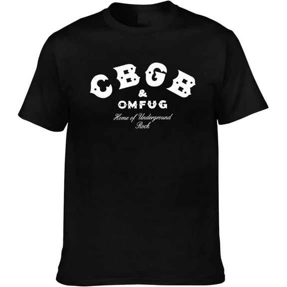 Mens T-Shirt CBGB Cotton Tee Short Sleeve T Shirt Muscle Tee
