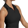 thumbnail image 4 of Haivin Robe Courte Sans Manches à Col Suspendu Ajustée pour Femmes, Robe de Course Extérieure Anti-Éblouissement, Robe de tennis yoga Entraînement Physique, Robe Sans Manches à Col Rond, 4 of 5
