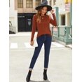 thumbnail image 6 of Zeagoo Fall Tops for Women Long Sleeve Shirts Casual Cotton Blouses Dressy Pleated Tunics, 6 of 7