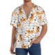 thumbnail image 1 of Fotbe Cute Dog Camisa Estampada de Manga Corta para Hombre, Casual de Verano, Estilo Playero, Sin Arrugas-Large, 1 of 5