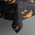 thumbnail image 3 of Dark Blue Halloween Pumpkin Faces Rectangle Tablecloth 60"x84",Waterproof Polyester Rectangle Table Cloth, Wipeable Spillproof Polyester Tablecloth for Dining, Camping, Indoor and Outdoor, 3 of 5