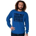 thumbnail image 3 of Mechanic Cant Fix Stupid Rude Honest Men's Big & Tall Long Sleeve Graphic Tee Brisco Brands 2X, 3 of 5