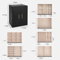 thumbnail image 3 of Caja organizadora de joyas Dajasan, grande, 6 niveles con 5 cajones, negra, 3 of 7