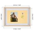 thumbnail image 2 of Uxcell Medal Display Case,Single Medal Display Shadow Box Medal Display Frame Wooden Stand for Sports Original Poplar, 2 of 7