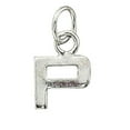 thumbnail image 1 of Sterling Silver 20" 1mm Box Chain Lined Letter P Pendant Necklace, 1 of 2