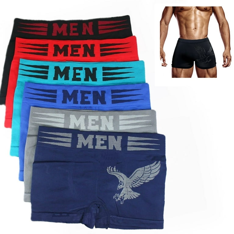 Goyoma Lot 3-6 Pack Mens Underwear Boxer Briefs pack ,Microfiber Boxer  Briefs Underwear Compression Stretch Sport Flex 