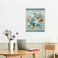 thumbnail image 2 of JRXY Coastal Farmhouse Canvas Print Wall Decor Ideas Sea Artwork for Bedroom Beach Decor Starfish Seashell Wall Art for Nautical Bathroom Starfish Wave Wall Hanging Beach Art with Shells 12x16 in, 2 of 4