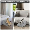 thumbnail image 3 of HIDOG Dog Stairs and Ramp, 2-Step Dog Steps for High Beds and Couch, Pet Steps for Small Dogs with Removable Washable Cover, Non-Slip Soft Foam, 3 of 7