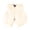 Beige, variant on Toddler Winter Jacket Girls Faux Fur Vest Thick Warm Shoulder Outwear