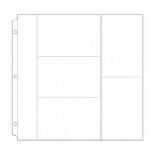 Sooez 30 Pack Heavy Duty Photo Page Protector (4x6, 180 Photos), Plastic Clear Photo Album Sleeves for 3-Ring Binder, Three Pockets per Page Top