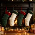 thumbnail image 5 of Dalxymotic Christmas Stocking, Cable Knit Xmas Stocking With Thick Cuff, Classic Large Hanging Christmas Sock, Christmas Decorations Indoor Outdoor for Tree, Fireplace, Mantel, Wall, 5 of 6