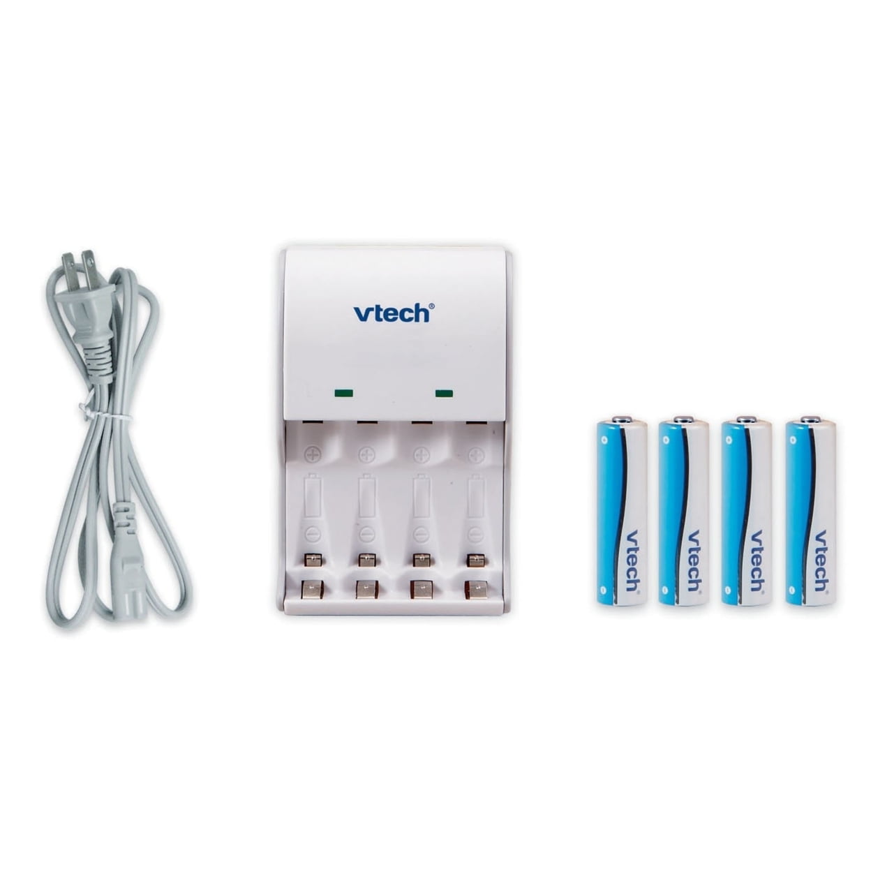 VTECH Pack chargeur + 4 piles AA/LR6 rechargeables VTECH pas cher