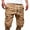 Khaki, variant on Ecqkame Men's Shorts Loose Casual Classic Drawstring Stretch Breathable Hiking Campping Shorts Mens Shorts Khaki L