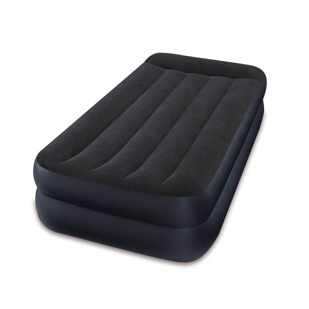 Intex DuraBeam Pillow Rest Air Mattress Bed w/ BuiltIn Pump, Twin (2