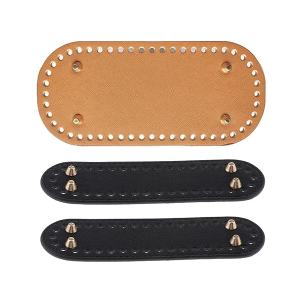 3 Gestanst DIY Breien Handgemaakte Schoudertassen Pad Insert Bag Fabricación de piezas Marrón Yuyangstore Fondos de totalizador