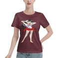 thumbnail image 1 of Women's Basic Short Sleeve T-Shirt Sailor Moon Rei Hono, 1 of 6