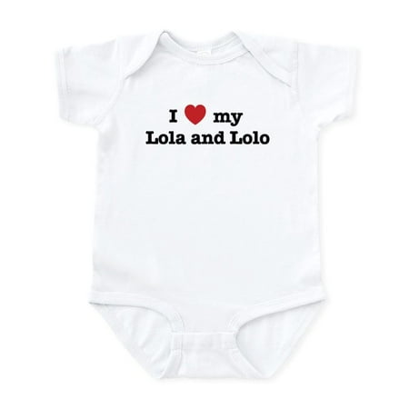

CafePress - I Love My Lola And Lolo Infant Creeper - Baby Light Bodysuit