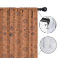 thumbnail image 4 of Blackout Kids Curtains,Orange Occult Pattern Childrens Insulated Curtains Set Of 2,Bedroom Essentials,Toddler Room Decor 42"x63", 4 of 5
