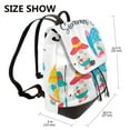 thumbnail image 2 of Easygdp Gnomes Summer Mochila de Cuero para Mujeres, Bolso de Hombro, Bolsos de Mano de Moda para Trabajo y Viajes, 2 of 4