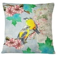 thumbnail image 1 of S4Sassy Bird & Floral Print Decorative Cushion Case Square Multicolour Pillow Cover Throw - Choose Size, 1 of 3