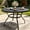 53" Round Table, variant on SOLAURA 53" Round Outdoor Patio Table with 1.57" Umbrella Hole, Metal Outdoor Patio Dining Table for Backyards, Porches, Gardens or Poolside, Black
