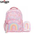 thumbnail image 4 of Mochila escolar australiana Smiggle auténtica, color rosa claro, con puerta de arcoíris, estuche para lápices para estudiantes, mochila de gran capacidad, regalo para estudiantes, 4 of 5