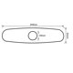 thumbnail image 3 of unbranded Accesorio Para Fregadero Panel Decorativo De Inoxidable Plata Resistente, 3 of 8
