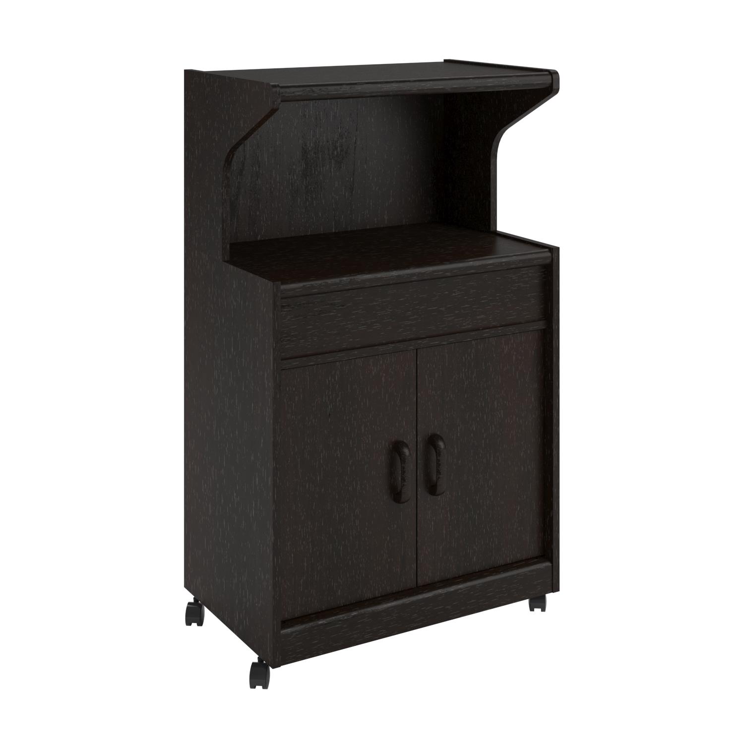 Ameriwood Home Microwave Cabinet with Shelves, Espresso