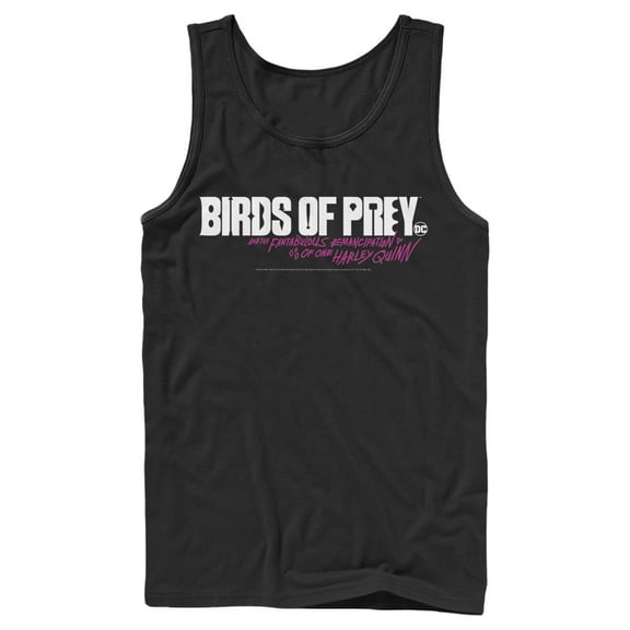 Men's Birds of Prey Fantabulous Logo Tank Top Black 2X Large