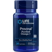 Life Extension Provinal Purified Omega-7 - Daily Essential Omega 7 Fatty Acids Supplement, Palmitoleic Acid Fish Oil For Heart Health & Inflammation Health Support - Gluten-Free, Non-GMO - 30 Softgels