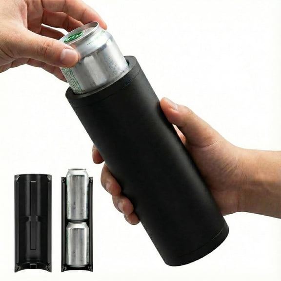 Tactical Double Can Holder, Ultra Chill System,Slim Insulated Drink Sleeve Holds Two 12-Oz Beverages for Beer, Soda and Outdoor Use