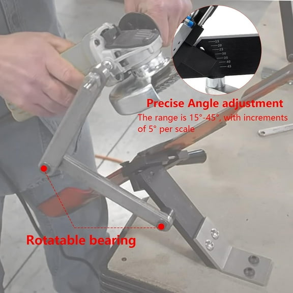Lawn Mower Blade Sharpener Model 5005 - 15 ° -45 °   Adjustable for Straight and Standard Blades with Blade Balancer