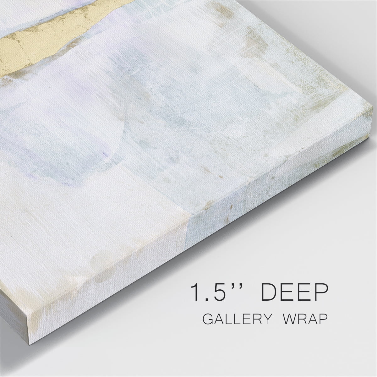 Wexford Home Gold Ribbon Horizon I-Premium Gallery Wrapped Canvas, 40" x 40" - Ready to Hang
