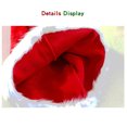 thumbnail image 5 of Qwertyu Christmas Hat,Red and White Fur Plush Velvet Santa Hat for Adults Men Women Christmas New Year Festive Party Red, 5 of 8