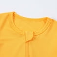 thumbnail image 4 of Kids Boy Onesie, Yellow Unisex Zip Up Romper | Soft Stretchy Short Sleeve Romper with Two-Way Zipper for Easy Diaper Changes 0-24 Months,Size 3 MMonths, 4 of 9