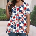 thumbnail image 2 of VerPetridure American Flag Shirt Women 4th of July Patriotic T Shirt Funny Stars Stripes Graphic Tee Independence Day T-Shirt Top, 2 of 5