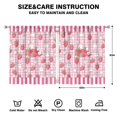 thumbnail image 2 of Nursery Curtains Boys Girls Kids Red Strawberry Fruits Print Pattern Window Drapes for Living Bedroom Playroom Room Decor Rod Pocket 52x63 Inch 2 Panels, 2 of 2