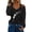 White, variant on Womens Dandelion Graphic Tops V Neck Cold Shoulder Long Slashed Sleeve Loose Fit Casual Fall Tee Shirts