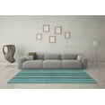 thumbnail image 3 of Ahgly Company Indoor Rectangle Abstract Light Blue Contemporary Area Rugs, 8' x 10', 3 of 4