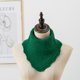 thumbnail image 3 of Cuello alto de invierno para mujer, cuello falso falso de punto acanalado a rayas, desmontable para bufanda triangular, cuello elástico a prueba de viento, 3 of 5
