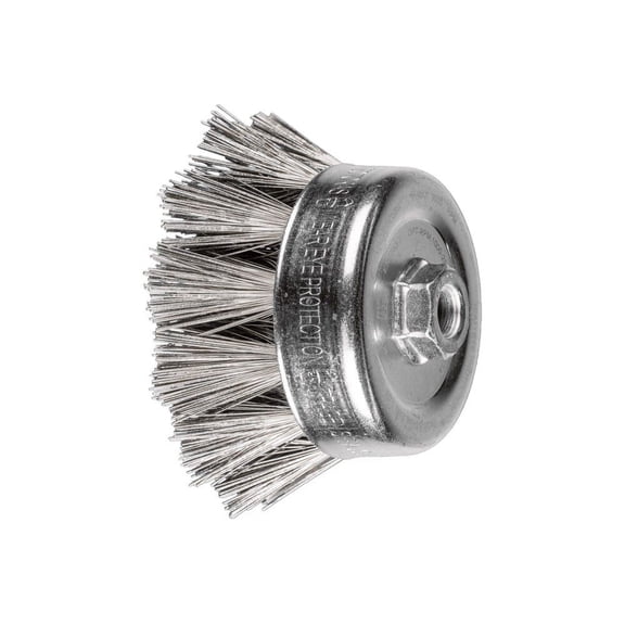 Pferd Diamond Coated Wire Cup Brush 4 Inch Diameter 400 Grit 5/8-11 Inch Thread